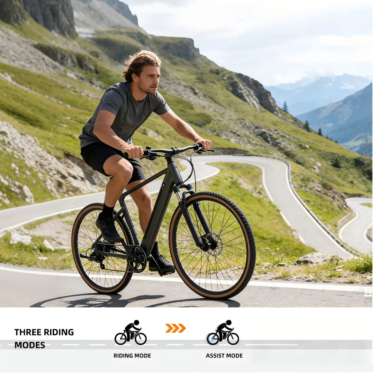 YANGOR 250W E-Bike, 28" Ultraleichter Rahmen, große Reichweite, Stadt- & Rennrad, geeignet für Damen und Herren E-Bike CE EU