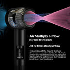 Ionen-Haartrockner 5 in 1 mit Diffusor Professionelle Haarpflegegeräte Damen Salon Friseur Blauer Haartrockner Super Haartrockner