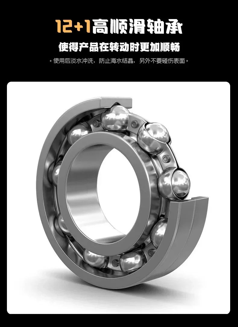 Okuma Ganzmetall-Angelrolle mit flacher Spule 15 kg Korrosionsschutz Salzwasser Spinnrolle 1000-5000