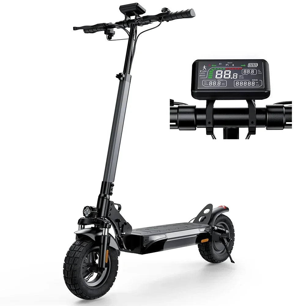 iScooter W9 Electric Scooter for Adults 1000W Motor 48V14AH Battery Foldable E-scooter 10 Inch Tire All-Terrain EScooter