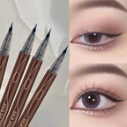 Ultrafeiner Augenbrauenstift wasserfest professioneller schweißfester flüssiger Eyeliner Augenbrauen-Dauer-Make-up-Kunst mit zwei Funktionen