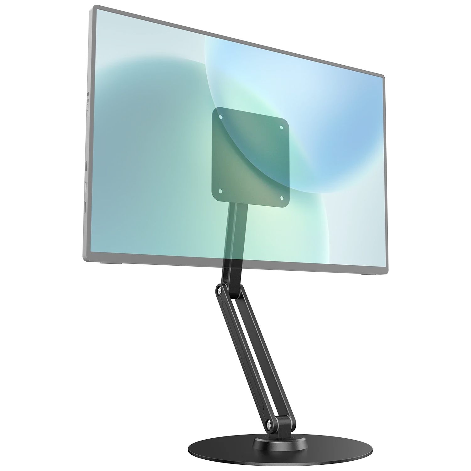 UPERFECT Adjustable Magnetic Stand Holder for 10-19 Inch Portable Monitor Tablet Aluminum Foldable Arm Swivel Desk Stand Mount