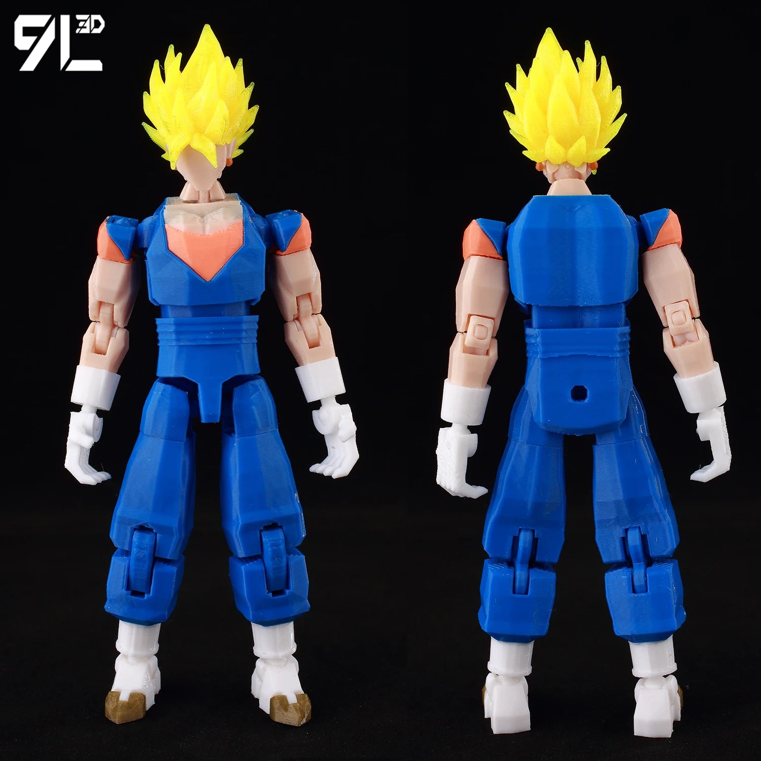 9L3D Gedruckte Dragon Ball Son Goku Vegeta Beerus Frieza Anime Lucky13 Dummy13 Titan13 Actionfiguren Mehrgelenkige Bewegliche Spielzeuge