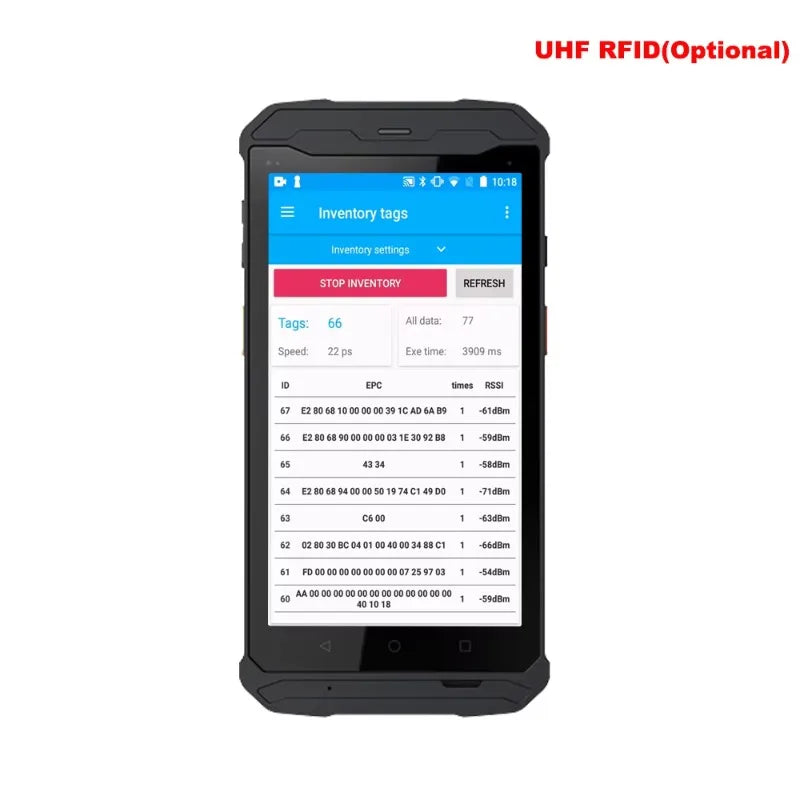 Handheld 125kHz-134,2kHz RFID Tierohrmarkenleser Android PDAs Scanner für Rinder-/Ziegenmilchviehbetriebe und Viehbestandsdatenmanagement