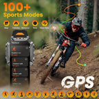 2026 TANK Neue 1400mAh Militär GPS Smartwatch Herren 2.01" AMOLED-Bildschirm 10ATM Wasserdichte Uhr SOS Anruf Taschenlampe Smartwatch iOS