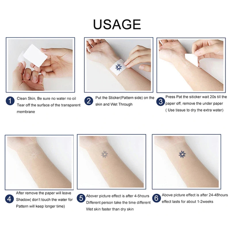 Magic Juice Tinte Wasserdichte Tattoo Aufkleber Große Größe Kräutersaft Temporäre Tattoos Männer Body Art Drache Tiger