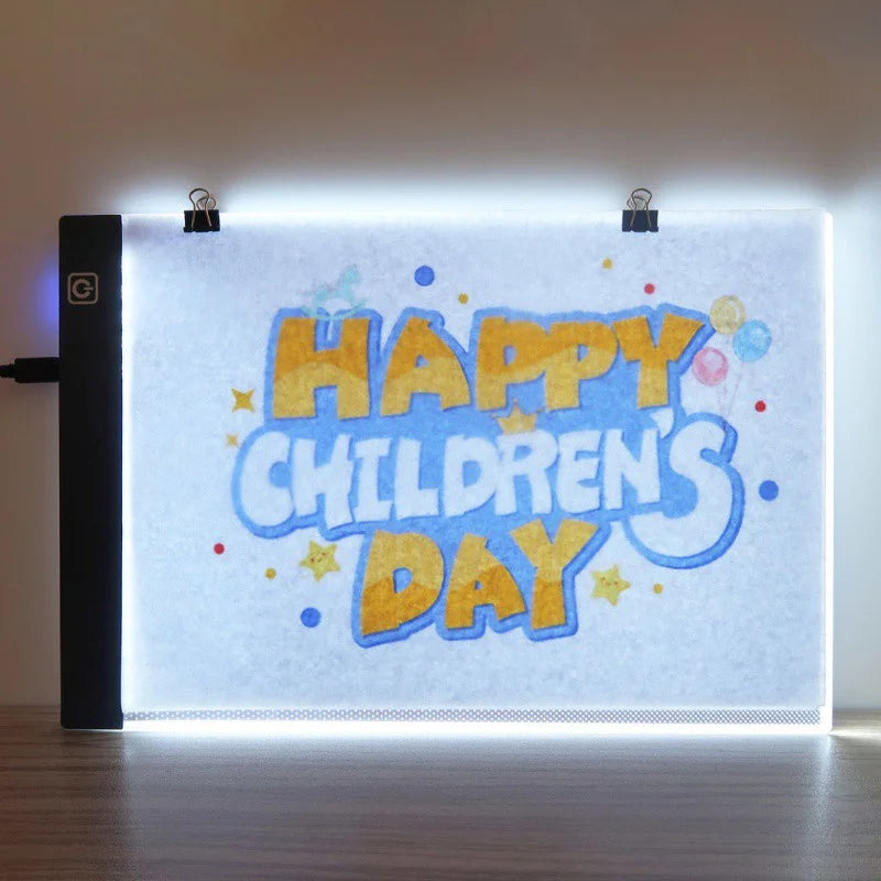 LED Leuchtpad Kopiertisch Transparentes Schreib- und Zeichenbrett Ideal für Künstler und Studenten Anime-Kunst Replizierung Zeichentool