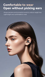 Touchscreen-Bluetooth-Kopfhörer 144 Sprachen Echtzeit-Übersetzung Kopfhörer Drahtlose Open-Ear-Clips Sport-Gaming-Kopfhörer
