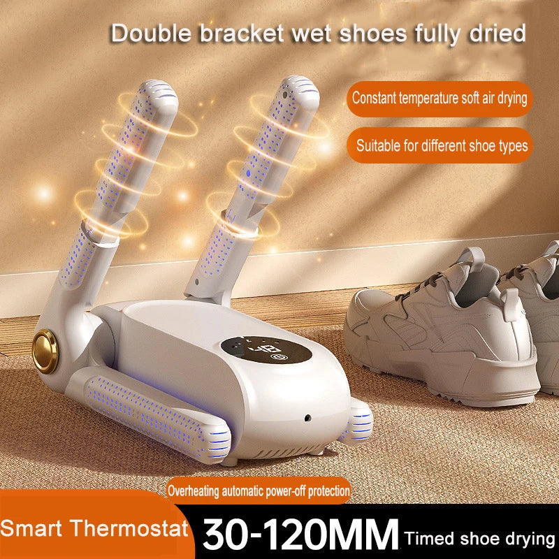 220V Schuhtrockner Elektrischer Zeittrockner Ausziehbar Schnelles Trocknen UV-Sterilisation Haushalt Reise Faltbare Schuhe Stiefel Socken Handschuhe