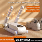 220V Schuhtrockner Elektrischer Zeittrockner Ausziehbar Schnelles Trocknen UV-Sterilisation Haushalt Reise Faltbare Schuhe Stiefel Socken Handschuhe