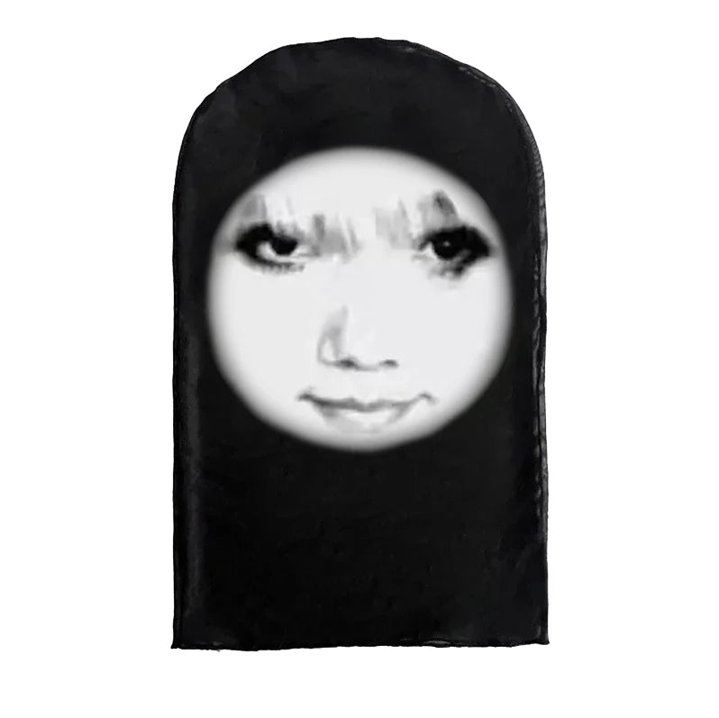 Neue 3D-gedruckte Kanye Maske Drake Elastisches Mesh Vollgesichtsmaske für Unisex Cosplay Kopfbedeckung Party Simulation Sturmhaube Mütze Kopfbedeckung