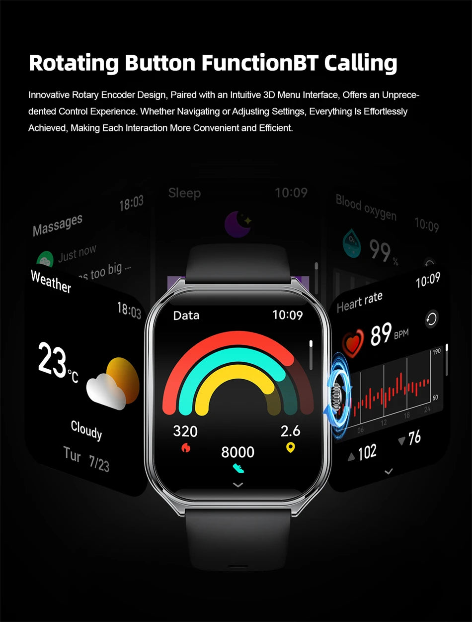 New For OPPO Ultra Thin Smart Watch Men AMOLED HD Screen Always Show Time Heart Rate Bluetooth Call Sports Waterproof Smartwatch