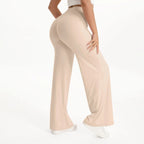 SoftMotion Damen Leggings Gerade Beine Mittlere Taille Yoga-Hose GYM-Leggings Naked Feel Pilates Laufhose Sporthose