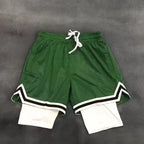 Children's basketball shorts cropped shorts trendy and loose summer pants wearing large shorts for training quick drying fitness