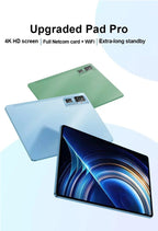 Sauenaneo PC Tablet 4 GB RAM 64 GB ROM (1 TB Erweiterung) unterstützt Google Office Dual-SIM-Karten Dual-Kameras Android 11