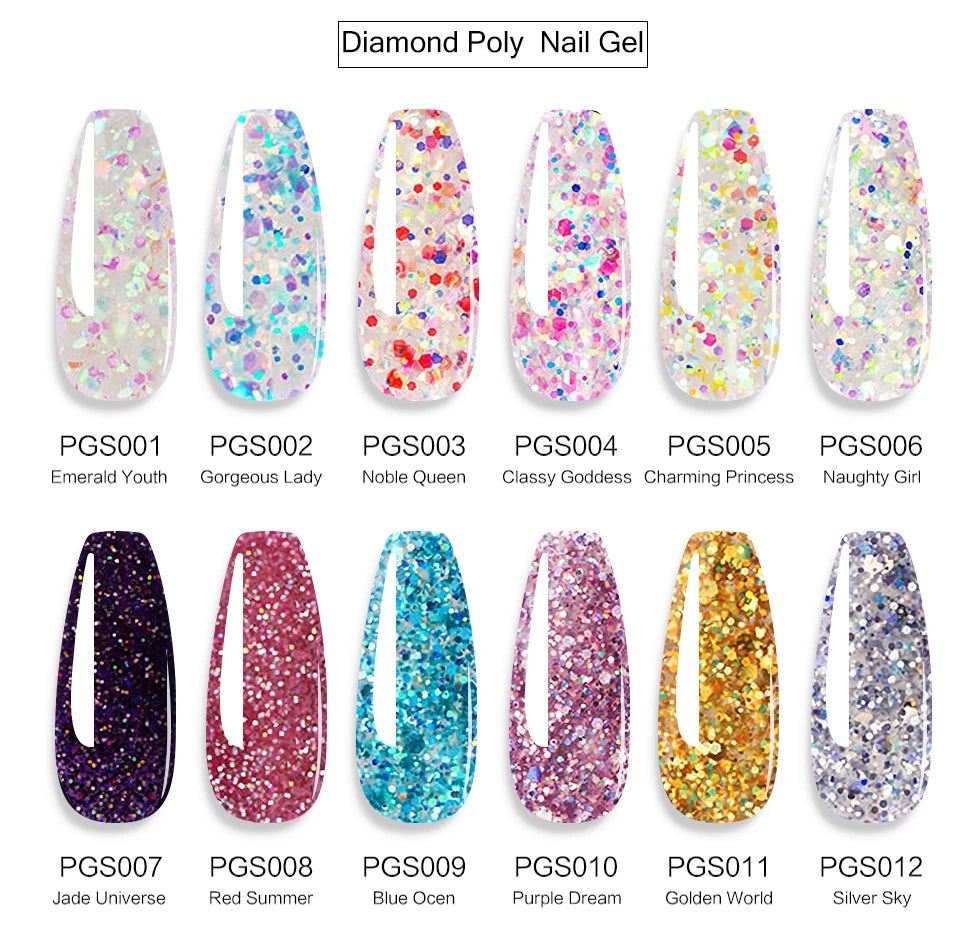 Limegirl Nagelset Nagelgel-Werkzeugset 54W Nagellampe 18/12/7 Farben UV-Gel-Nagellack-Set Enthält Nagelfräser Nagelset