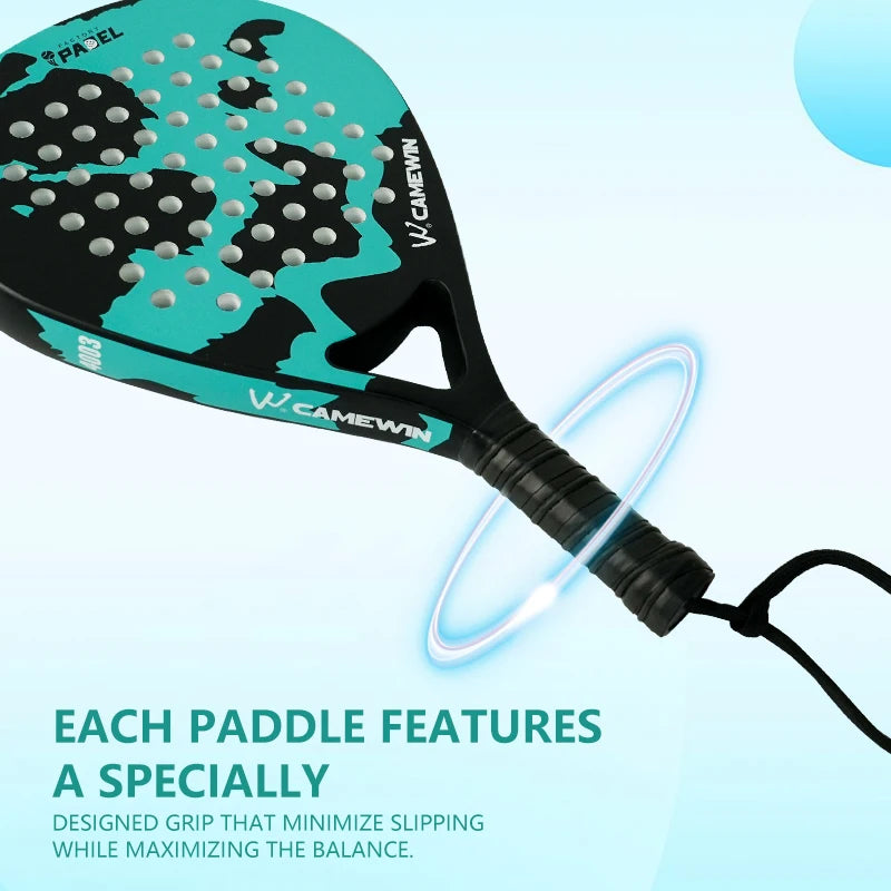 Leichter Carbonfaser-Käfig-Padel-Schläger | Tennisschläger Sportgeräte Fitness und Gesundheit, gute Elastizität, hohe Qualität!