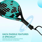 Leichter Carbonfaser-Käfig-Padel-Schläger | Tennisschläger Sportgeräte Fitness und Gesundheit, gute Elastizität, hohe Qualität!