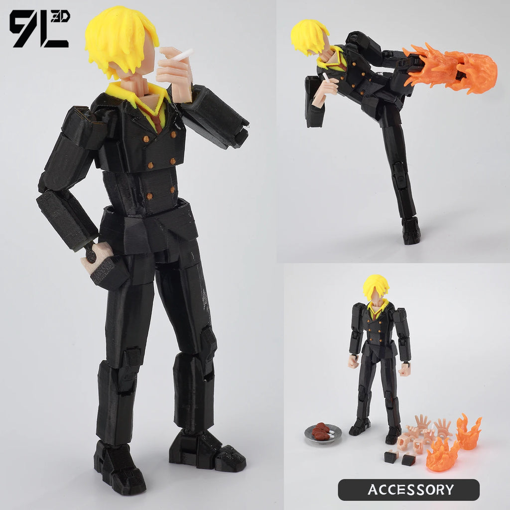 9L3D Gedruckte Anime One Piece Naruto Demon Slayer Dummy13 Lucky T13 Bewegliche Shapeshift Actionfiguren Mannequin Spielzeug Sammlerstücke