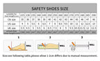 Sicherheitsschuhe Herren mit Stahlkappe Anti-Smash Arbeitsschuhe Sneaker Leicht Stichschutz Unzerstörbare Schuhe Dropshipping
