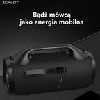 ZEALOT S79 Bluetooth-Lautsprecher 100W Tragbarer Subwoofer HiFi Dual Pairing Schnellladung 24000mAh Akku