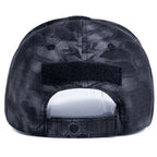 Men's Camouflage Tactical Baseball Cap With 3 Velcro Patches Military Camouflage Hat Cap For Outdoor Jugle Fishing Hiking Caps