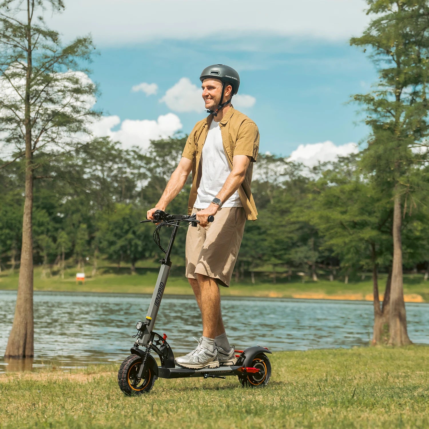 Polnisches Lager. Schnelle Lieferung E-Scooter iENYRID A1 Elektroroller für Erwachsene, leicht für tägliche Pendelfahrten, Dual Sho