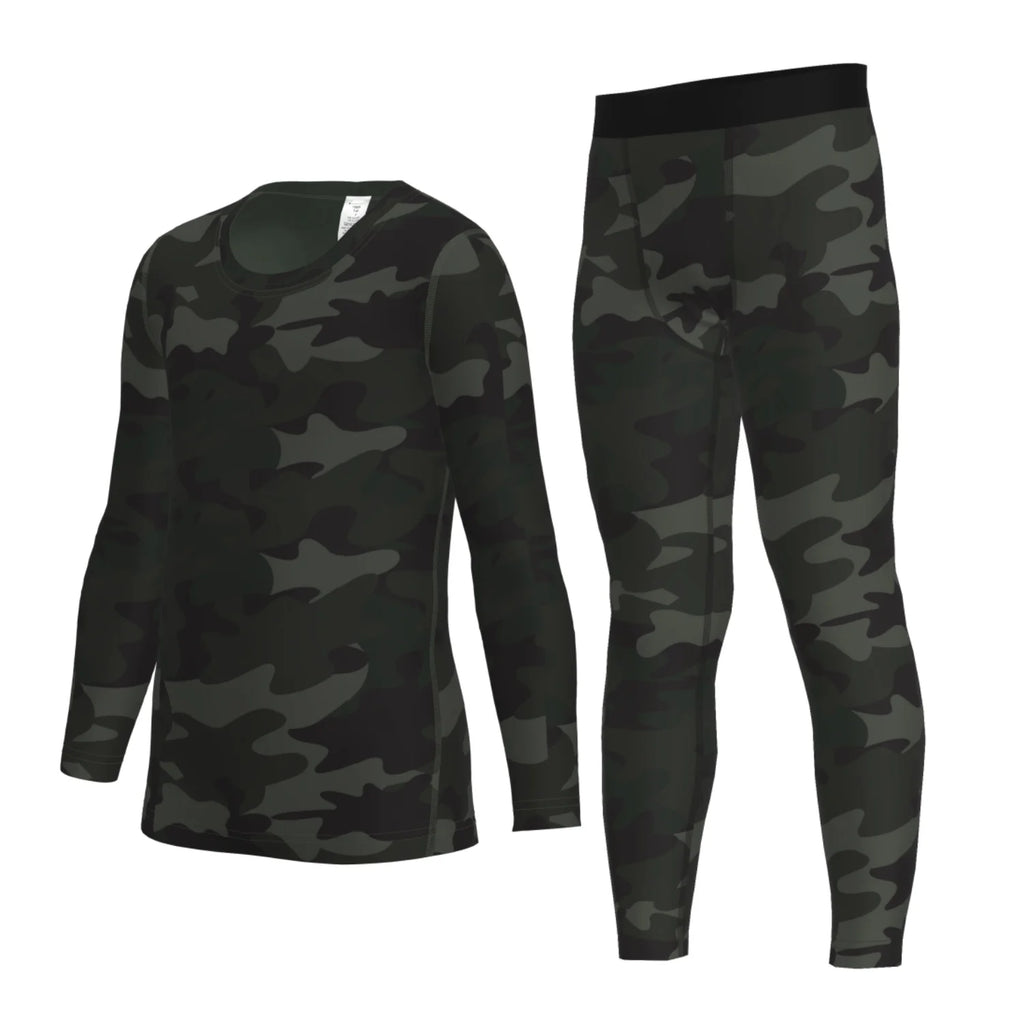 Winter Sports Suit for Children Quick Drying Thermal Underwear Boys Girls Compression Sportswear for Basketball Football