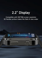 LIGE 2026 Neue KI-Gesundheitsdiagnose Smartwatch Blutfett Harnsäure Bluetooth-Anruf Blutdruck Gesundheits-Smartwatch Herren Damen