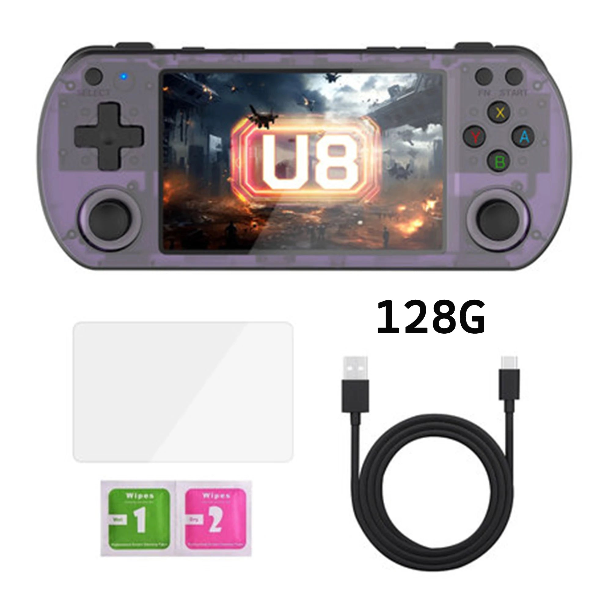 U8 Retro Handheld Spielekonsole Linux System 4.0 Zoll IPS Bildschirm R35s Pro Tragbarer Taschen-Videospieler