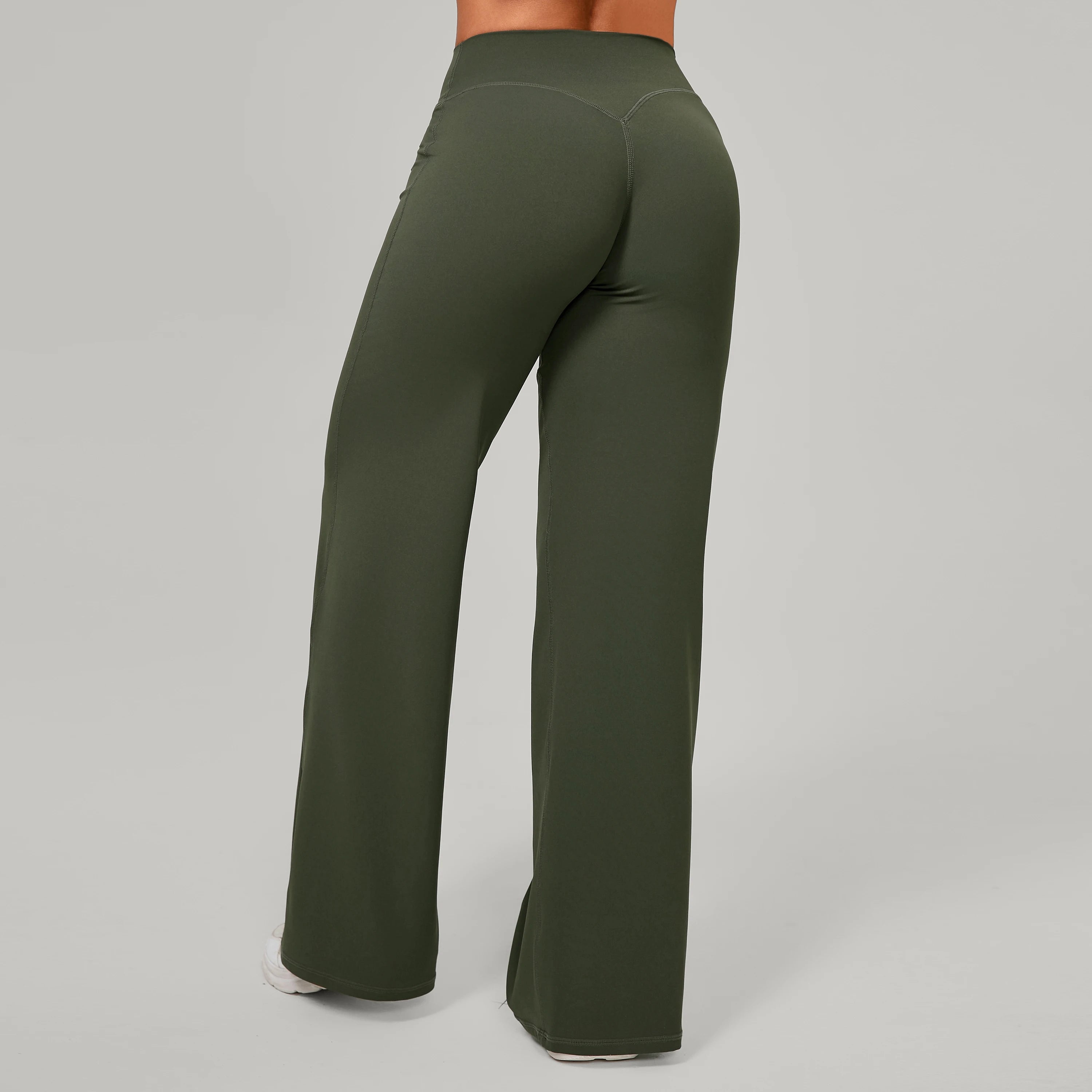 Damen gerade Yoga-Leggings weicher, dehnbarer Stoff Damen-Yogahosen GYM Schweißableitende Eigenschaften Lauf-Sport-Hosen