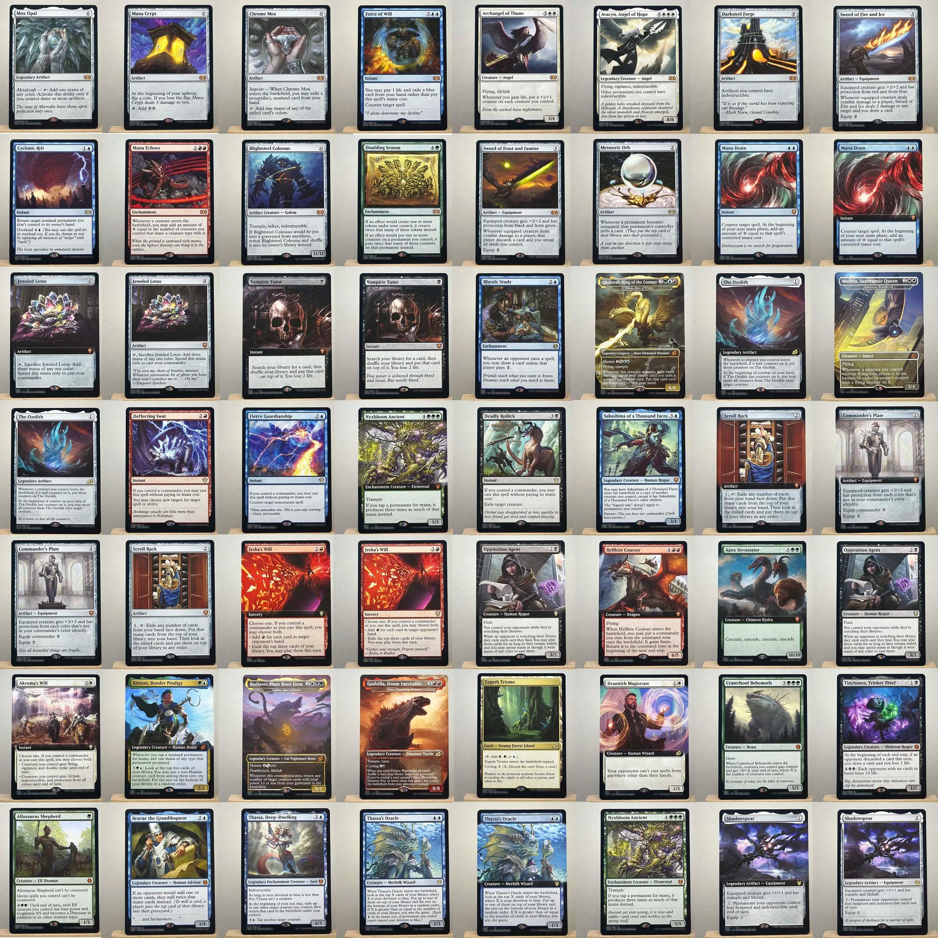 Ganze Reihe TCG-Karten für Heimspiel-Proxy: Magical Power 9 Beta Fetch Lands, VMA Dual, Schockländer, Der Eine Ring, Sammel-Sol Ring