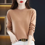Neuer Damenpullover O-Ausschnitt Herbst Winter Basic Pullover Warm Lässig Pulls Jumper Koreanische Mode Frühling Strickwaren Bottoming Shirt