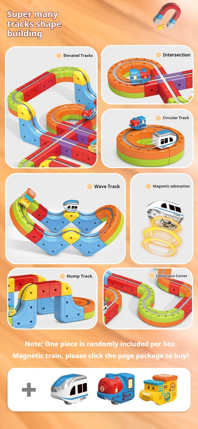 Elektrisches Magnetschwebebahn-Set für Kinder – Anti-Schwerkraft DIY Montage Magnetische Montageschiene Lernspielzeug für Jungen