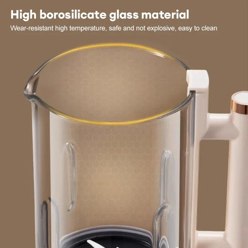 1500ML Sojamilchmaschine Elektrischer Entsafter Mixer Sojabohnenmilchbereiter Wandbrechmaschine Reispastenbereiter Frühstücksmaschine