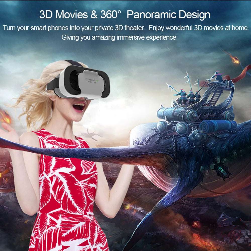 VR Brille 3D Virtual Reality Headset Geräte Helm Linsen Goggles Smart Für Smartphones Handy Mobil Spiel Viar Viewer Set