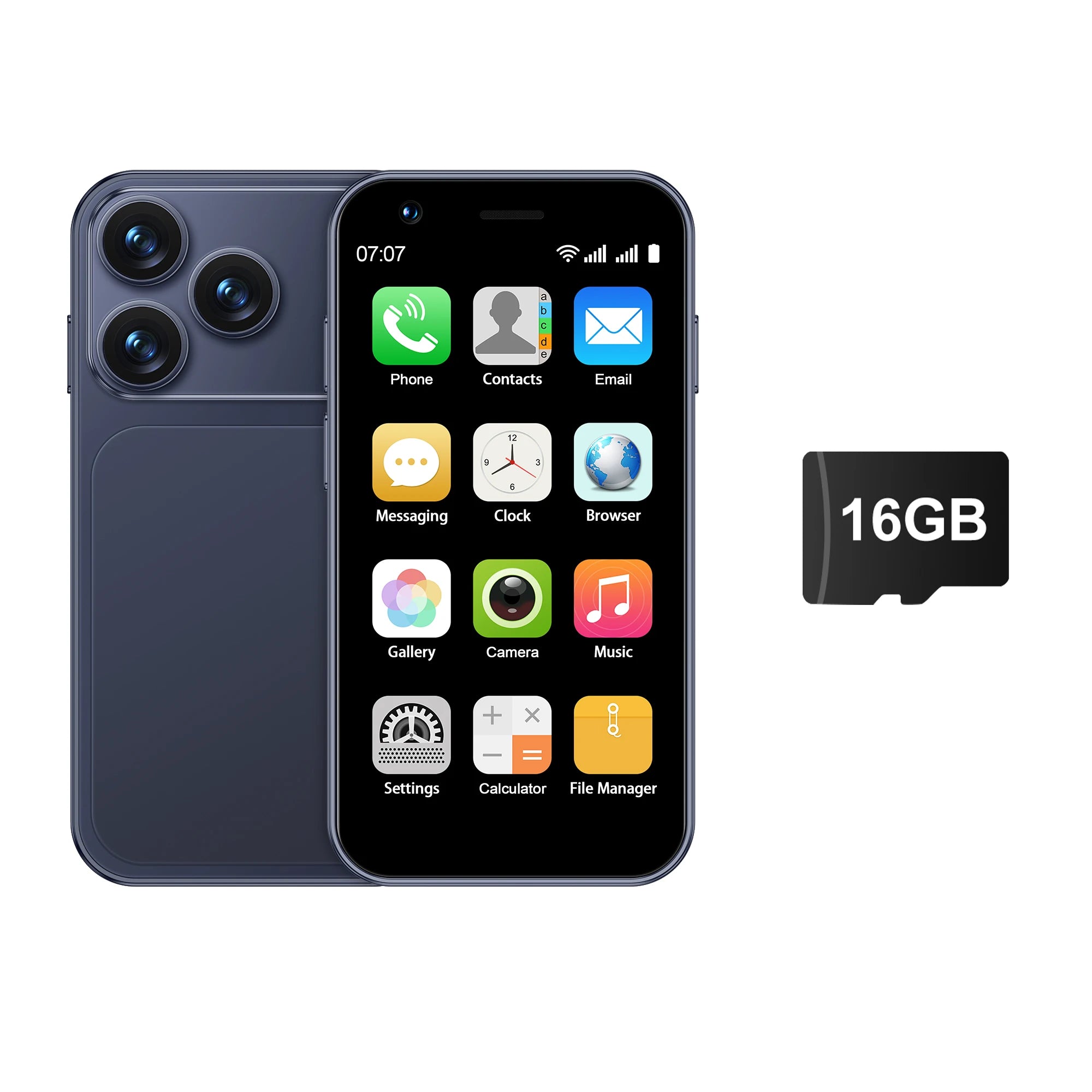 SERVO 18SE MINI Kleines Android Smartphone 3G WCDMA Dual SIM-Karte 2GB+16GB Play Store Wi-Fi Gesichtserkennung 3.0 Zoll Mini Smartphones