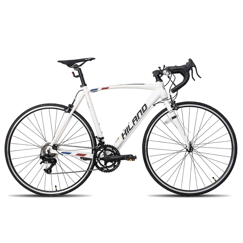 Hiland 700c Rennrad, 14 Gänge, leichter Aluminiumrahmen, Rennrad, City-Commuter-Rennrad für Damen und Herren