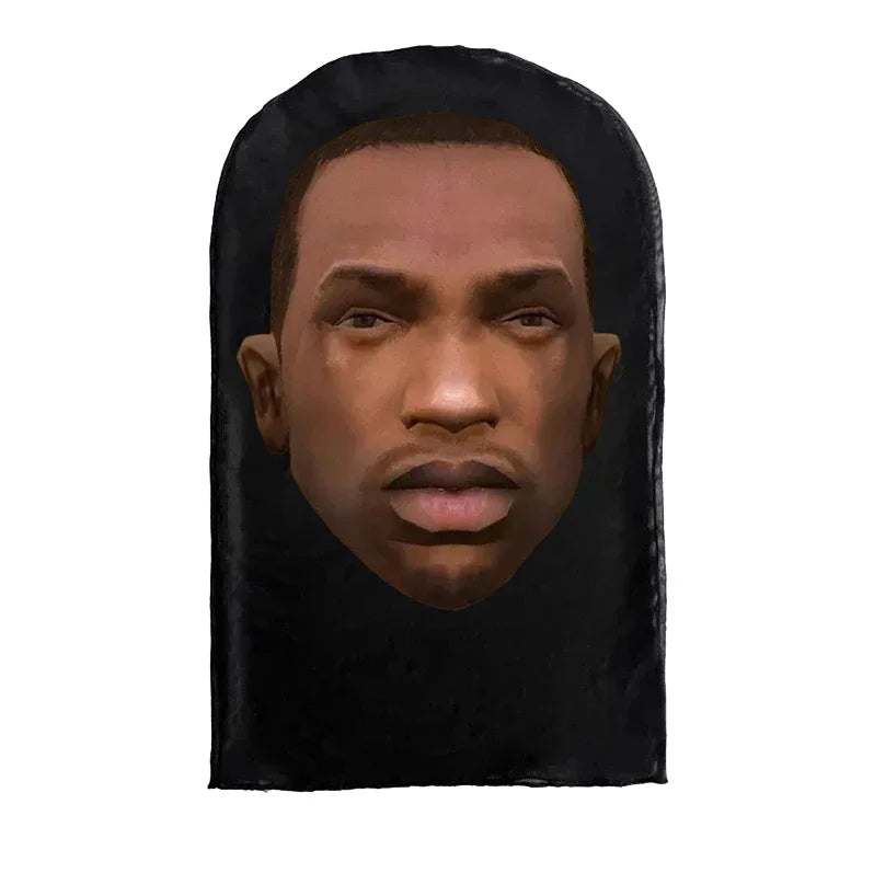 Neue 3D-gedruckte Kanye Maske Drake Elastisches Mesh Vollgesichtsmaske für Unisex Cosplay Kopfbedeckung Party Simulation Sturmhaube Mütze Kopfbedeckung