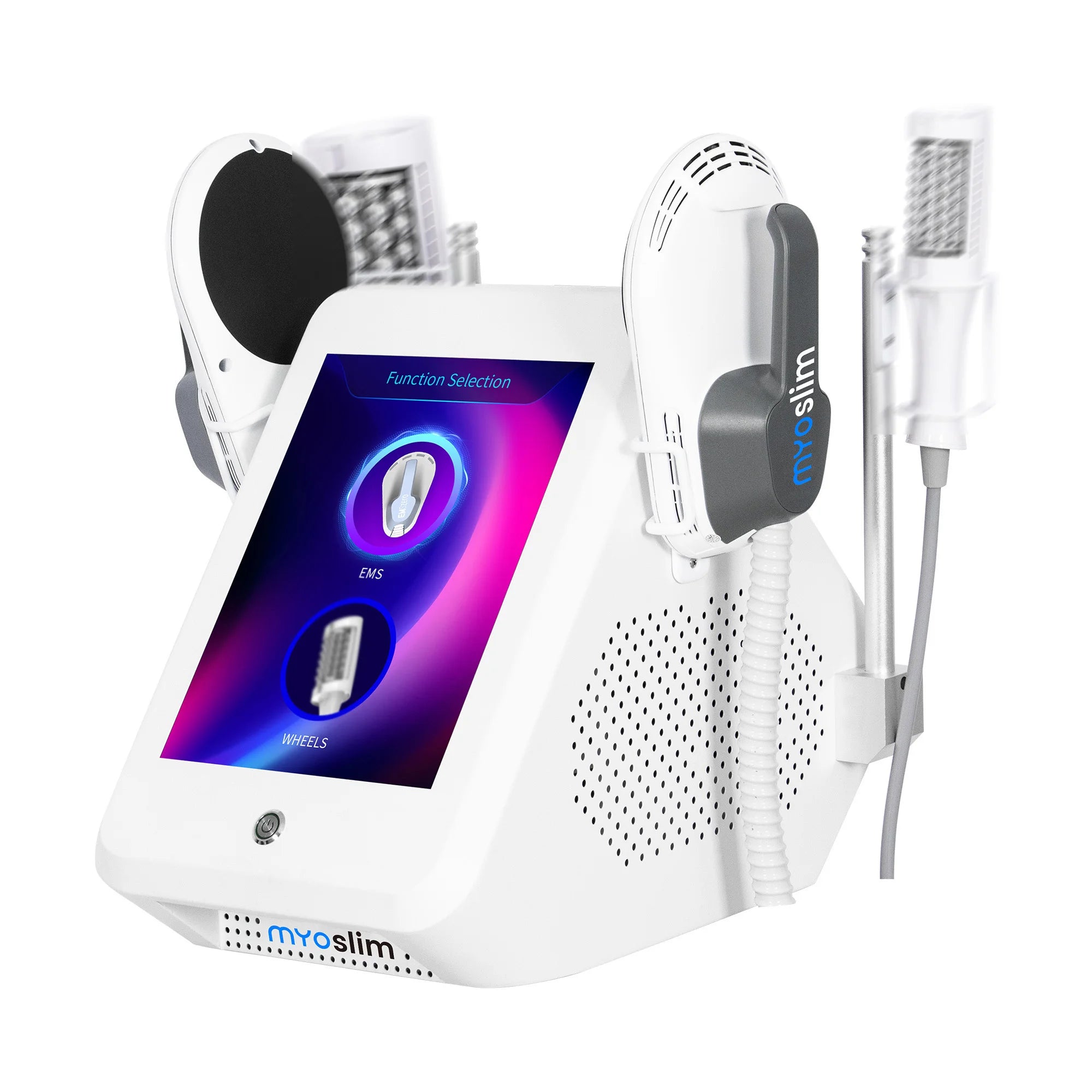 Neues Myoslim Desktop RF Körperformungsgerät Pro Rollenmassage Magnetische Schlankheits-EMS Fettreduzierung Gewichtsverlust Weißes Gerät