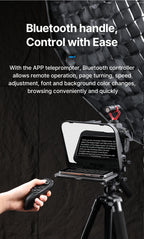 Ulanzi RT02 Universal-Teleprompter Prompter DSLR-Kamera Smartphone Tablet Laptop-Teleprompter Live-Streaming Videoaufnahme