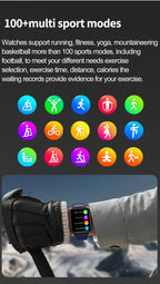 2025 Neue KI-Diagnose Blutfette Harnsäure Körperzusammensetzung Test Smartwatch für Herren EKG+PPG Bluetooth Anruf Gesundheits-Smartwatch