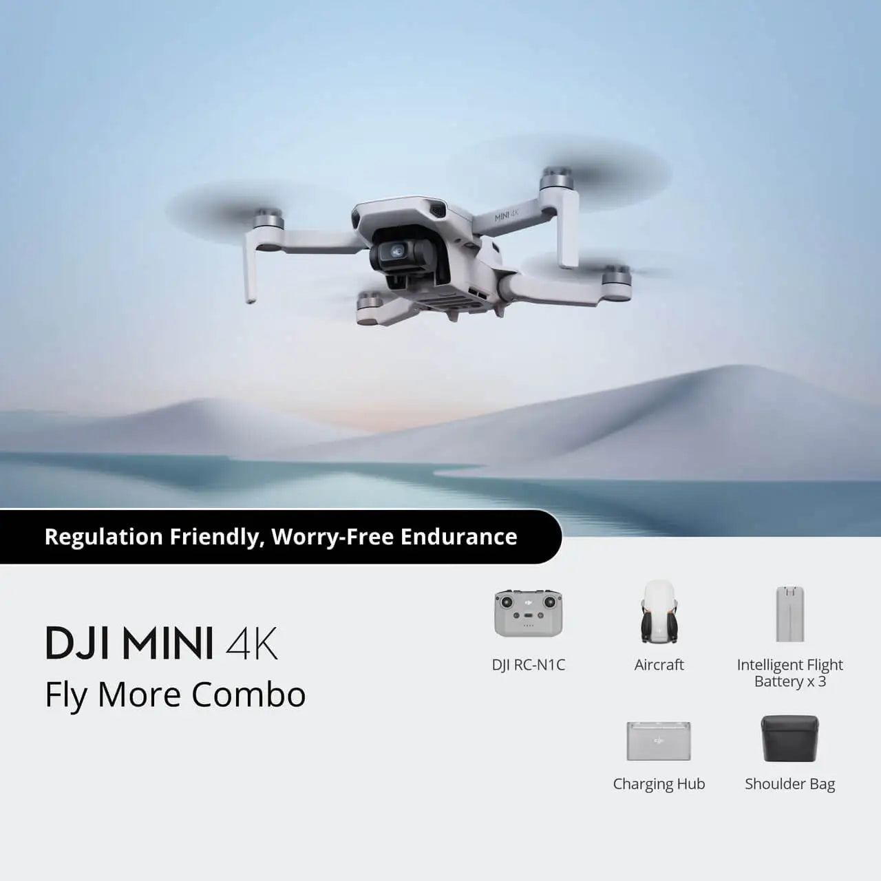 DJI Mini 4K Drohne Kamera 249g 3-Achsen Gimbal Stabilisierung 10km Videoübertragung Auto Rückkehr Widerstand Lange Akkulaufzeit Original C0