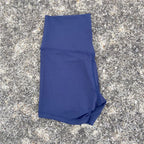 Sexy einfarbige Damen-Fitness-Sportshorts, hohe Taille, athletische Yoga-Shorts, Bein-Radfahren, umfassendes Training, Jogging, Squat-Proof