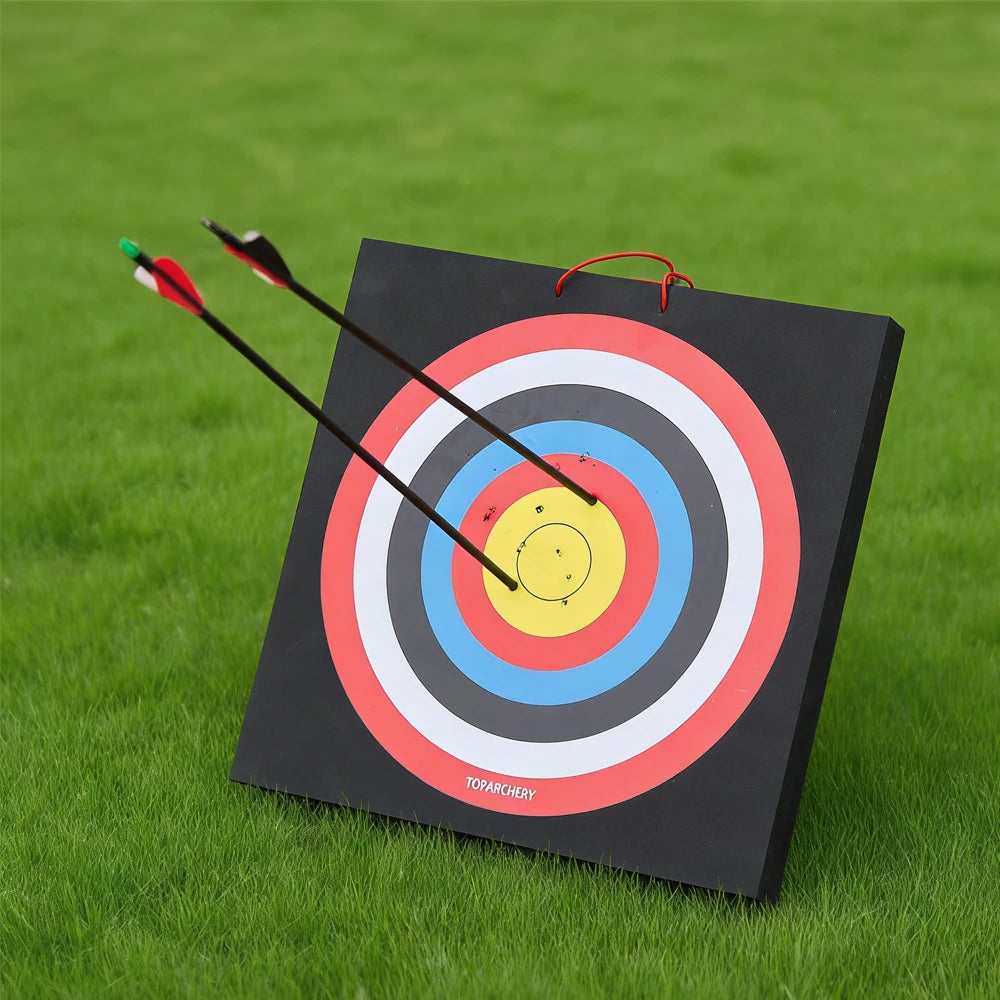 Toparchery 50x50x5cm EVA-Bogenschießscheibe – hochdichte, langlebige Schaumstoff-Schießscheibe für professionelles Jagdtrainingszubehör