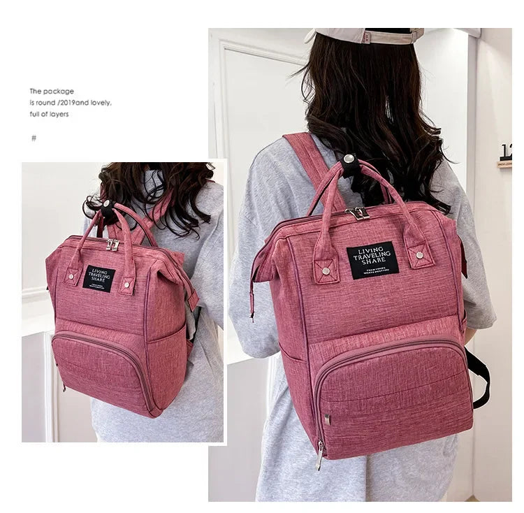Wickelrucksack Windeltasche Mama Große Kapazität Taschen Mama Baby Multifunktionale Wasserdichte Outdoor Reise Windeltaschen für die Babypflege