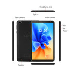 PRITOM 7 Zoll Tablet PC 32 GB Android 11 mit Quad-Core-Prozessor HD-IPS-Display Dual-Kamera WiFi mit PU-Schutzhülle