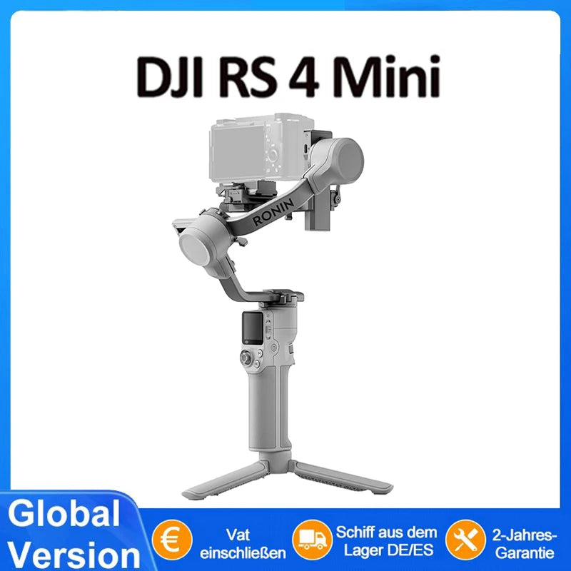 DJI RS 4 Mini Handheld-Gimbal-Stabilisator für Sony A7/ZV Kameras und Smartphones, intelligente Verfolgung, Stabilisierung der 4. Generation