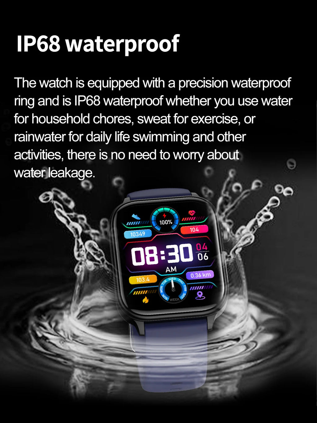 2025 Neue KI-Diagnose Blutfette Harnsäure Körperzusammensetzung Test Smartwatch für Herren EKG+PPG Bluetooth Anruf Gesundheits-Smartwatch