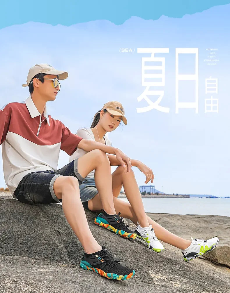 Men's Summer Water Wading Hiking Shoes 2025 Outdoor Women's Sports Shoes Breathable Fast Drying Anti Slip Hiking Beach Barefoot